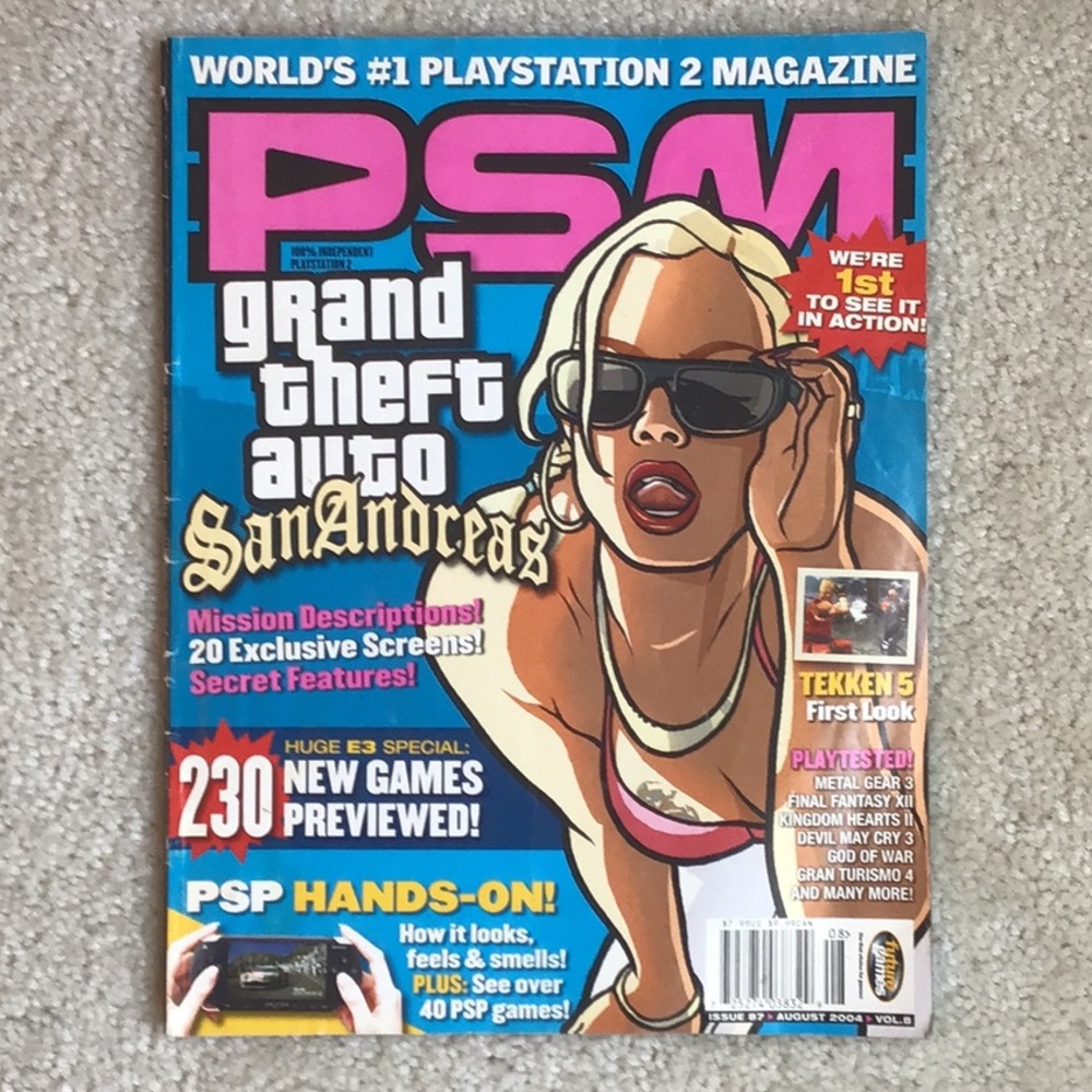 PSM Number 87 August 2004 Grand Theft Auto: San Andreas Vol. 8
